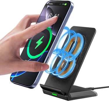 Бездротова зарядка Inductive Stand - Швидка зарядка для iPhone, Samsung, Google. Підставка для телефону.