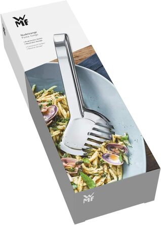 WMF Bistro Noodle Tongs 23 cm, polished Cromargan stainless steel, ideal for salad or serving vegetables, dishwasher-safe