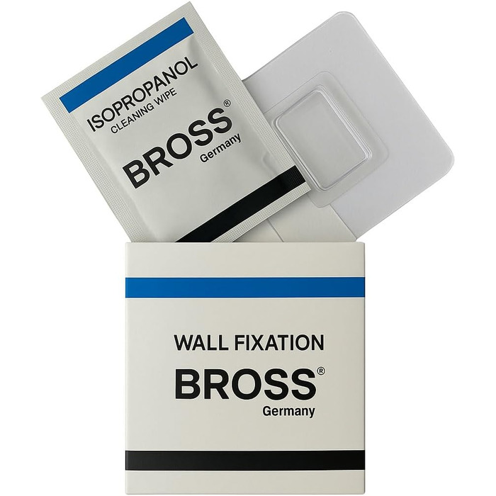 Щітка для унітазу Bross® Silikon - Набір з тримачем, антибактеріальна, швидке висихання, прозора