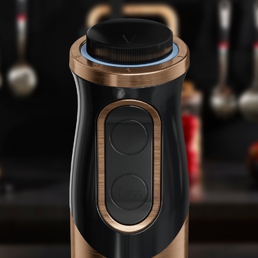 Ручний блендер Tefal HB656G10, 1000 Вт, чорний
