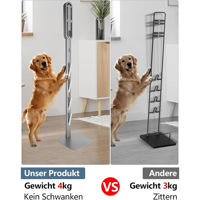 Тримач для пилососа Dyson Wandhalterung з зарядною станцією для V8–V15 та Gen5 – стабільний тримач для акумуляторного пилососа з органайзером для аксесуарів, щіток та кабелів (срібний)