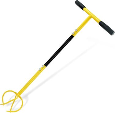 Ручний культиватор Byhagern Twist Tiller з довгою ручкою для садових грядок, аератор ґрунту, садова фреза для обробки землі, інструмент для клумб і рослин, міцний метал