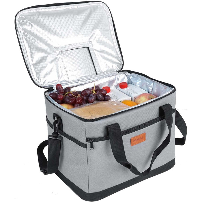 Kollea Cooler Bag - 30L Picnic Bag - Insulated Bag - Lunch Bag Keeps hot and cold, Leak-proof, With carrying straps, Multiple pockets - Ideal for travel, camping, grilling, food transport