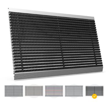 Килимок для порогу 40x60 см - алюміній, плоский, неслизький, для дому, тераси, вхідних дверей - килимок-сміттєзбирач з щітковим профілем, чорний