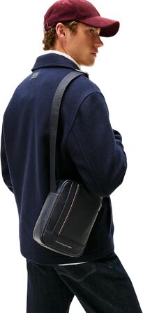 Чоловіча сумка-месенджер Tommy Hilfiger TH Central Mini Reporter Am0am13632, темно-синя (Space Blue)