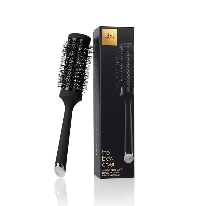 Керамічна кругла щітка для сушіння та об'єму волосся ghd Blow Dryer Round Brush, розмір 3 для довгого волосся, антифриз ефект
