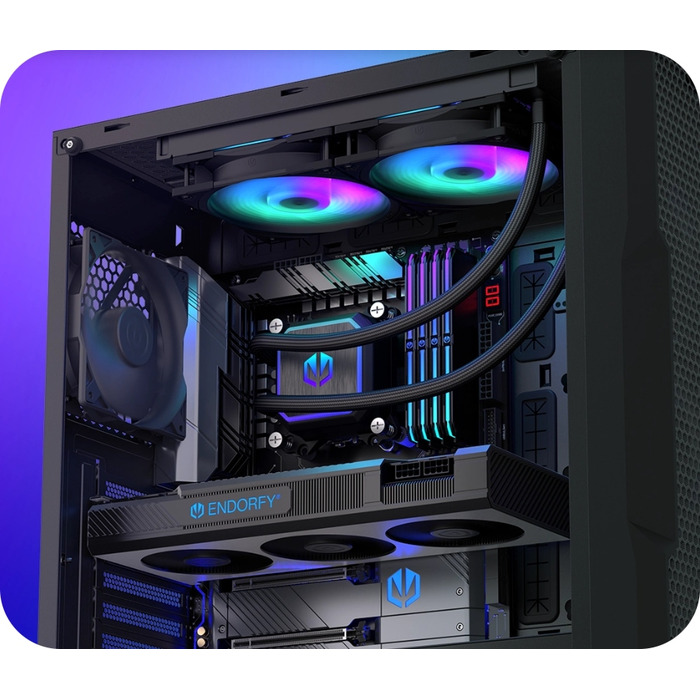 Рідинне охолодження ENDORFY Navis F240 ARGB, AIO, 2x120mm Fluctus ARGB