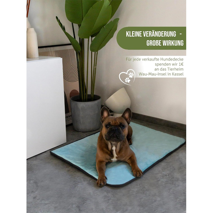 М'яка підстилка для собак Normani - Підстилка для тварин з безпечного матеріалу, 40x50/60x80/70x100 см (Блакитна)