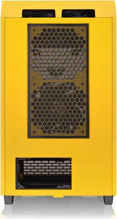 Корпус Thermaltake The Tower 200 Turquoise Mini-ITX з вертикальним кріпленням, скло Temperd Glass, 2x CT140 вентилятори, підтримка AIO 280мм, для відеокарти до 380мм, корпус, білий