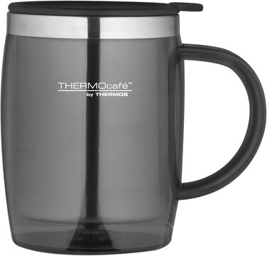 Термос ThermoCafé Transluzente Schreibtischbecher, 450 мл, 1 шт. (Gun Metal, 13 x 9 x 12 см)