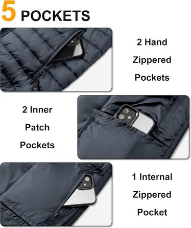 Чоловіча степна жилетка 33,000ft для активного відпочинку: гіркі походи, походи, їзда на конях. 5 кишень, утеплена, з накладкою на шию (4XL, Темно-сірий)