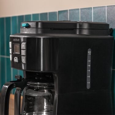 Кавоварка Cecotec Coffee 66 Smart Plus: програмована, 980W, 1,5л, сталь, LCD, ExtemAroma, AutoClean