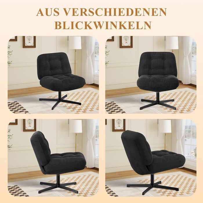 Офісне крісло Colamy: ергономічне, з регульованою підголівником та поперековою підтримкою (без роликів)