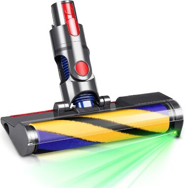 Замінна насадка-щітка для пилососів Dyson V6 DC58 DC59 DC61 DC62 DC72 DC74 з LED-підсвічуванням, підходить для твердих підлог та килимів (V7 V8 V10 V11 V15)