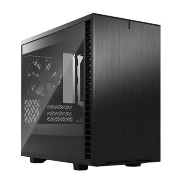 Корпус для ПК Fractal Design Define 7 Nano Black - Mini ITX, затишний, з LED підсвіткою та скляною панеллю