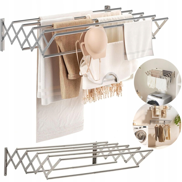 Складана сушарка для одягу, для використання в приміщенні та на вулиці