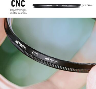 Набір фільтрів Neewer 82mm ND: UV, CPL, FLD, ND2, ND4, ND8, бленда, кришка об'єктива, сумісний з Canon, Nikon, Sony, Panasonic, DSLR