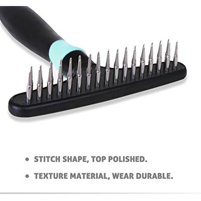 PETCUTE Щітка для собак - для підшерстка, вичісування шерсті, синя