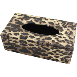 Tissue Box, Leopard Print Tissue Box, European Silk Paper Box, Tissue Storage Box, Desk Box