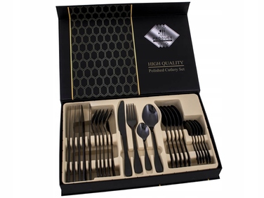 Набір столових приборів Martimar High Quality Black, 24 предмети
