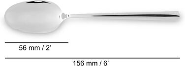 Набір столових приборів ARCOS Capri 24 предмети: ложки, виделки, ножі, десертні ложки - срібний, для 6 осіб