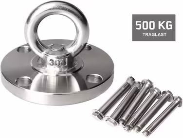 TSSS Heavy-Duty Ceiling Hook for Hammock, 500 kg Load Capacity, 304 Stainless Steel, Fixing Hook, Hanging Chair, Punching Bag Holder with Anchor Bolt
