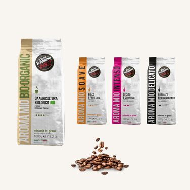 Кава в зернах Caffè Vergnano 1882 Aroma Mio Bio, органічна, 1 кг