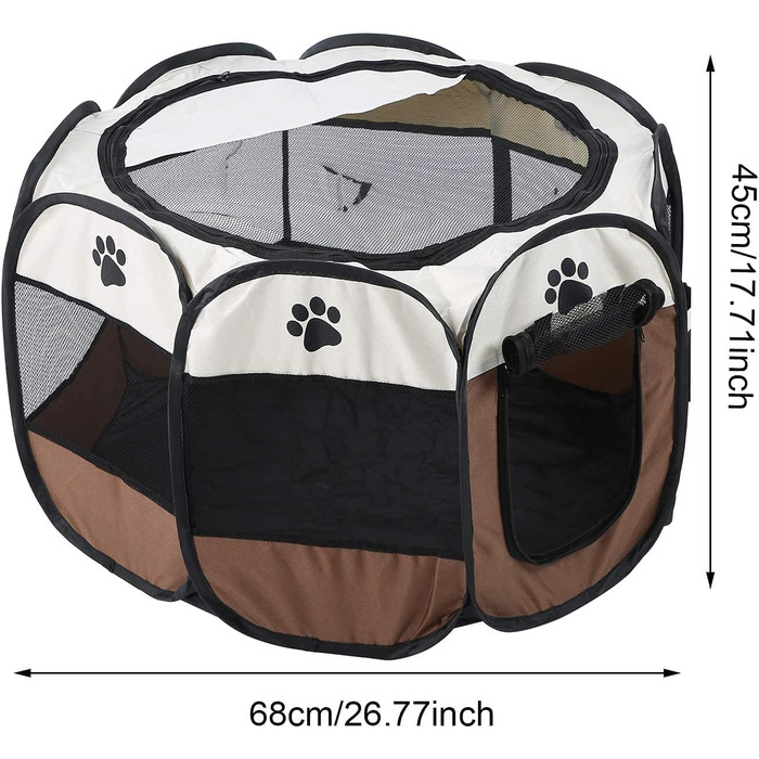 Клітка-забіг для собак і тварин, переносний забіг для собак, кроликів, котів. Оксфорд 600D, для внутрішнього та зовнішнього використання