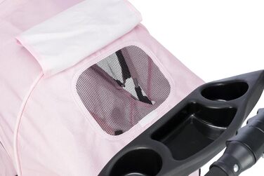 Тріксі Складаний візок для домашніх тварин (кішки та собаки), рожевий