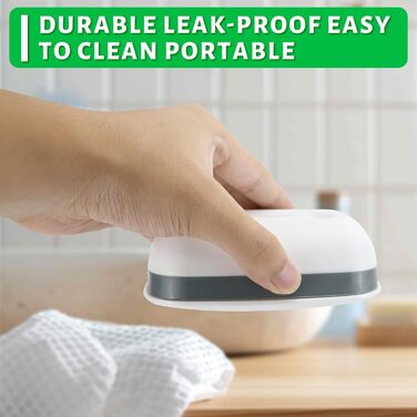 Водонепроникні мильниці для подорожей TUZHE (2 шт.) з ситом та мішечком для мила з сизалю - для дому та в дорогу