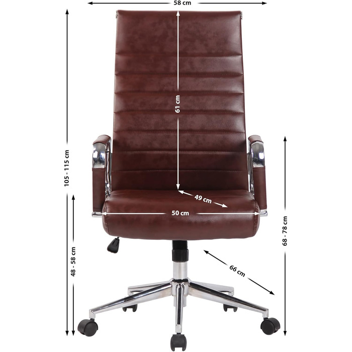 Офісний стіл Буро Columbus з штучної шкіри, регульована висота, колір бордовий