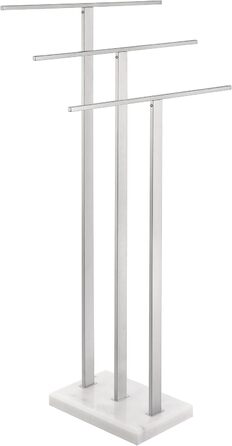 Підставка для рушників KES, вільна стоянка, 3 стійки, нержавіюча сталь SUS304, з мармуровою основою, BTH217S3-2