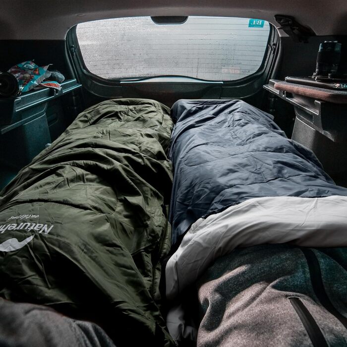Naturehike Sleeping Bag with Hood - Camping Blanket Sleeping Bag - Lightweight & Comfortable - Ideal for Outdoor Adventures & Travel - Marine Blue (7~11°C)