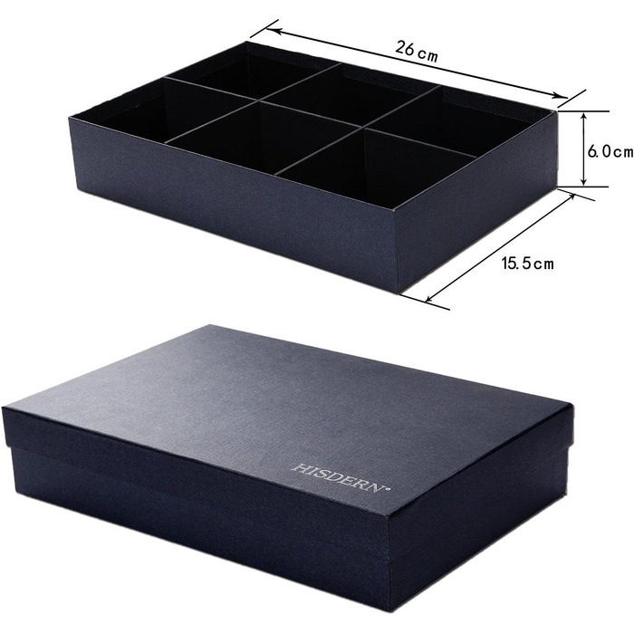 HISDERN Комплект краваток для чоловіків (5 шт.) з нагрудним хустиною. Класичні краватки з шовку для весілля та особливих випадків. У подарунковій коробці.