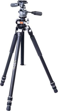 Штатив Vanguard VEO 3+ 263CP з алюмінієвою рамою, відкидною центральною колоною та 3D-голівкою для фото та відео