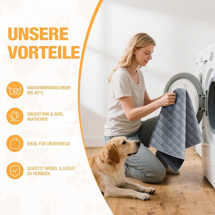 Водонепроникний килимок для собак Lekereise 137x208 см – 100% поглинаючий, не пропускає витоки, м'який, з антиковзаючим покриттям. Захист для дивану, ліжка та авто. Практичний килимок для собак та котів (Сірий)