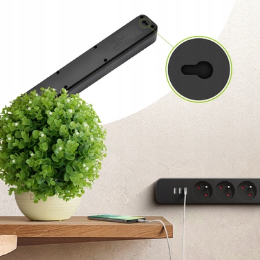 Мережевий фільтр Defender SFS 135, 5 м, 4 розетки, 3x USB