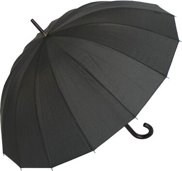 Doppler Umbrella Natural London, Black, Length approx. 89 cm, Diameter approx. 5 cm