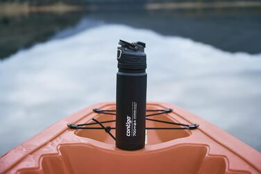 Contigo Free Flow Stainless Steel Water Bottle, 100% Leak-Proof, Large BPA-Free Insulated Thermo Water Bottle, Keeps Drinks Cold for Up to 29 Hours, Premium Outdoor Iso-Sport Bottle, 700 ml