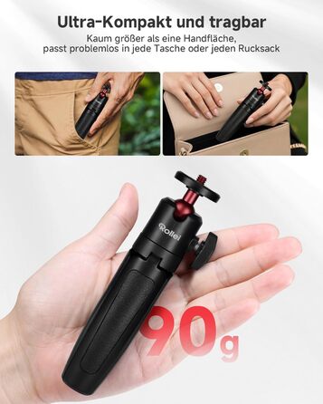 Штатив для смартфона Rollei з автоматичним відстеженням обличчя та вбудованим акумулятором для TikTok Live Streaming (міні-штатив)