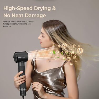 UKLISS Airstyler 7-in-1: Фен-щітка, автоматична завивка, 7 функцій, чорний