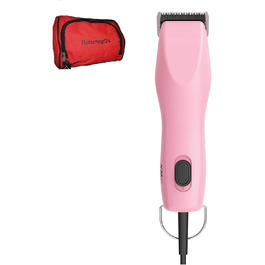 Машинка для стрижки собак Profiline KM2+ рожева, 2 швидкості, з сумкою (Rotschopf24 Edition)
