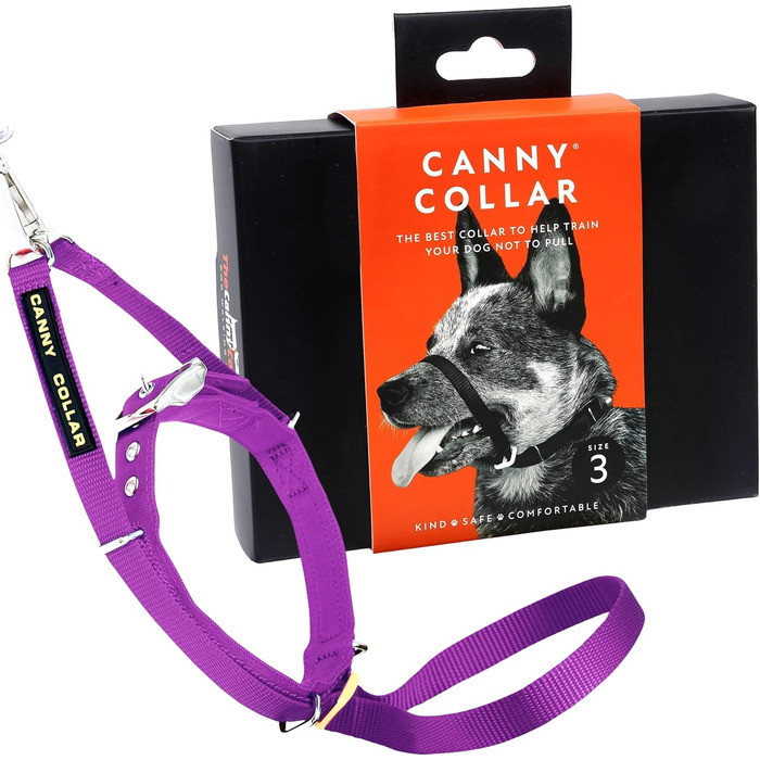 Нашийник-напівобруч Canny Collar для собак – анти-тягнучий, для контролю та тренування | Зупиняє тягу на повідку м'яко та ефективно | Розмір 5, обхват шиї 43-48 см