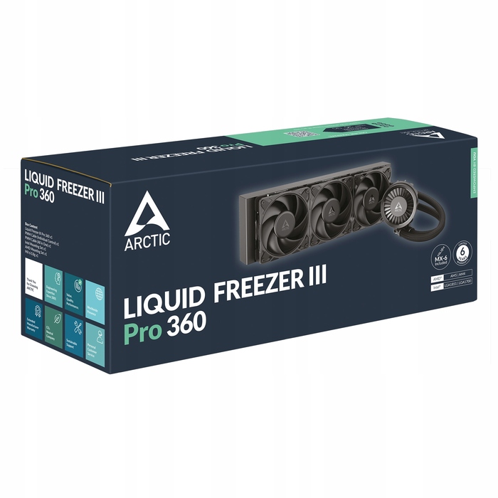 Система рідкого охолодження Arctic Liquid Freezer III 360 Black AiO (AMD/Intel)