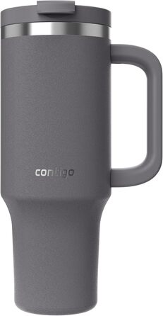 Contigo Streeterville Thermos Flask 1200 ml with Handle and Straw | Insulated Stainless Steel Thermos Drinking Bottle with Lid | Keeps Drinks Cold for 29 Hours | Travel Mug | Thermos Mug | BPA-Free