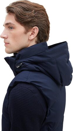 Жилет чоловічий Tom Tailor з капюшоном, стеганий, XXL, колір Sky Captain Blue