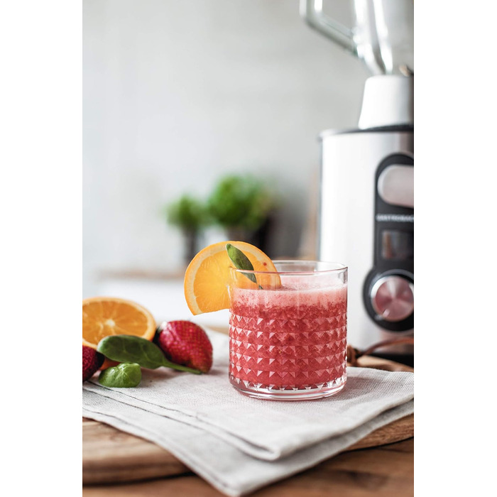 Електричний соковитискач Gastroback 40151 Design Multi Juicer, 1300 Вт, XXL завантажувальний отвір (84 мм), 5 швидкостей (Digital Pro)