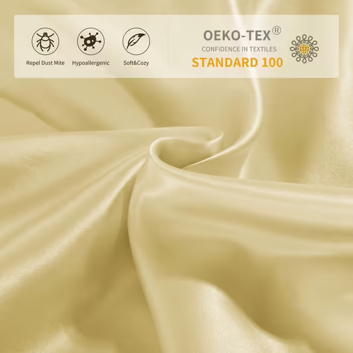 Silk 22 Momme Silk Pillowcase Set of 2, 100% Mulberry Silk Pillowcase for Hair and Skin with Envelope Closure, Soft and Smooth Silk Pillowcase, 50 x 66 cm Yellow Yellow 50x66cm