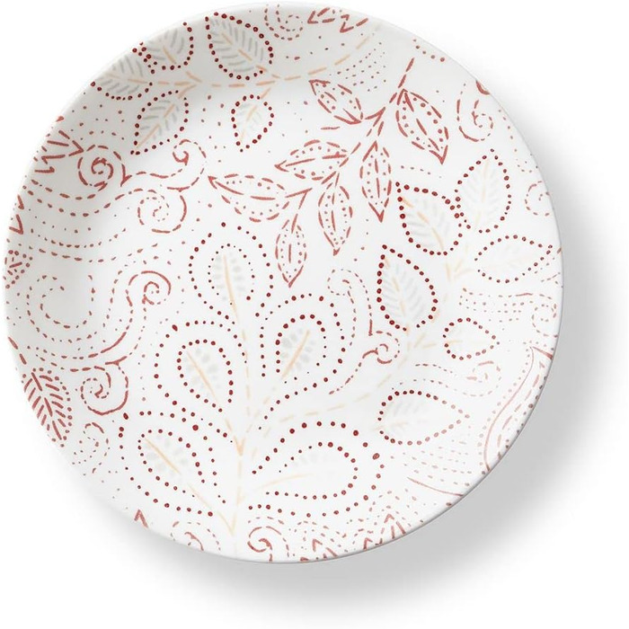 Набір посуду Corelle Leaf Stitch на 4 особи, червоний, 12 предметів