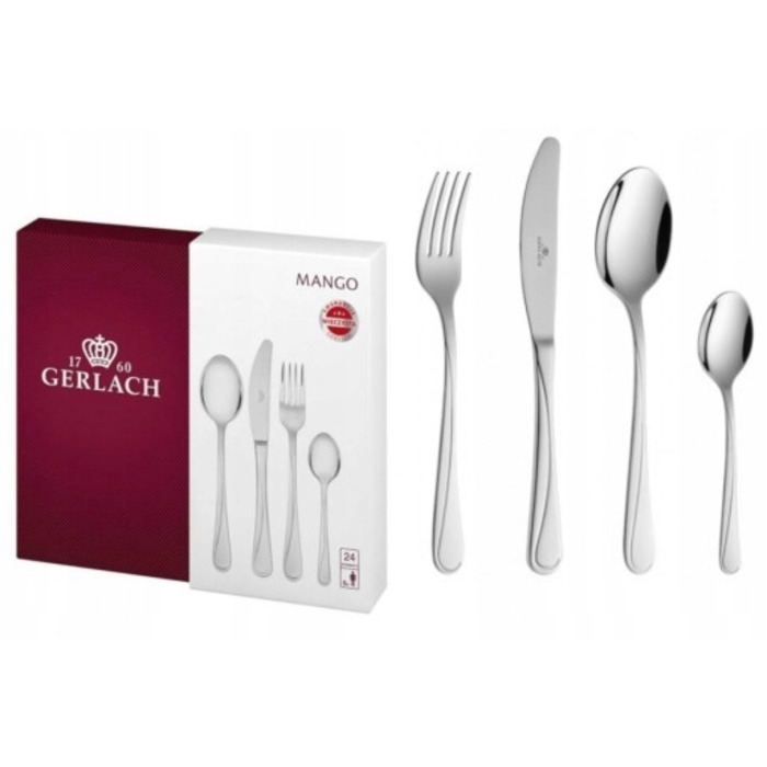 Набір столових приборів Gerlach Mango, 24 предмети, поліровані